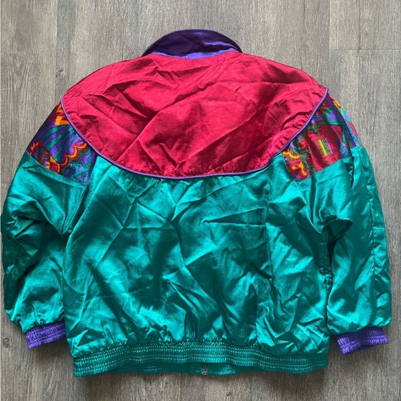 Casual Isle Retro Quilted Bomber Jacket - Picture 4 of 4